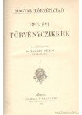 Dr. Márkus Dezső - 1911. évi törvényczikkek