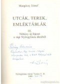 Margócsy József - Utcák, terek, emléktáblák III. (dedikált)