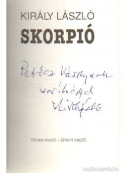 Király László - Skorpió Király László - Skorpió, Budapest 1993 antikvár könyv