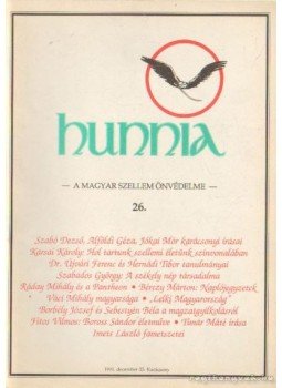 Kunszabó Ferenc - Hunnia 26. 1991. december Kunszabó Ferenc - Hunnia 26. 1991. december, Budapest 1991 antikvár könyv
