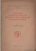 Dr. Ereky István - Adalékok a modern magyar pénzügyi közigazgatás kialakulásához