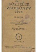 Buday György - Köztelek zsebkönyv 1944 II. kötet