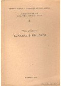 Varga Zsuzsanna - Szakrális emlékek