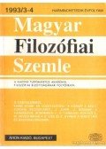 Több szerkesztő - Magyar filozófiai szemle 1993/3-4.