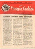 Szűcs Sándor - Magyar Vadász 1952. április-május 2-3. szám
