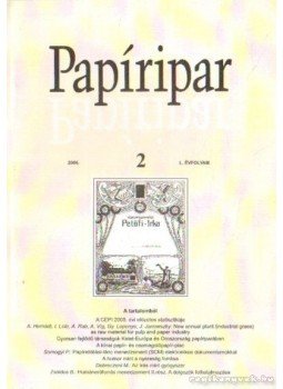 Több szerkesztő - Papíripar 2006/2 Több szerkesztő - Papíripar 2006/2, Budapest 2006 antikvár könyv
