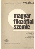 Több szerkesztő - Magyar filozófiai szemle 1984/3-4.
