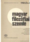 Több szerkesztő - Magyar filozófiai szemle 1985/3-4.