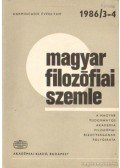Több szerkesztő - Magyar filozófiai szemle 1986/3-4.
