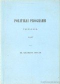 Gróf Széchenyi István - Politikai programm töredékek (hasonmás)
