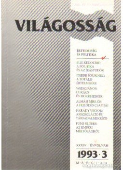 Papp Gábor - Világosság 1993/3. Papp Gábor - Világosság 1993/3., Budapest 1993 antikvár könyv