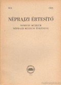 Domanovszky György - Néprajzi értesítő 1959.