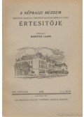 Bartucz Lajos - A néprajzi Múzeum értesítője 1938/2-4. szám