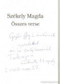 Székely Magda - Székely Magda összes verse (dedikált)