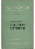 Balassi Bálint - Balassi Bálint válogatott költeményei