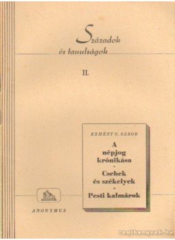 Kemény G. Gábor - Századok és tanulságok II. Kemény G. Gábor - Századok és tanulságok II., Budapest 1945 antikvár könyv