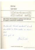 Forrai Sándor - Küskarácsontól sülvester estig (dedikált)