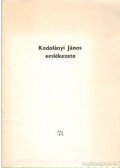 Több szerző - Kodolányi János emlékezete