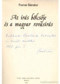 Forrai Sándor - Az írás bölcsője és a magyar rovásírás