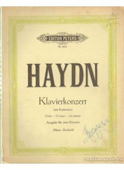 HAYDN JOSEPH - Haydn - Klavierkonzert G dur HAYDN JOSEPH - Haydn - Klavierkonzert G dur, Leipzig 0 antikvár könyv
