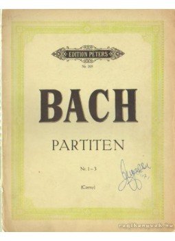 Bach, Johann Sebastian - Bach - Partiten Nr. 1-3 Bach, Johann Sebastian - Bach - Partiten Nr. 1-3, Leipzig 0 antikvár könyv