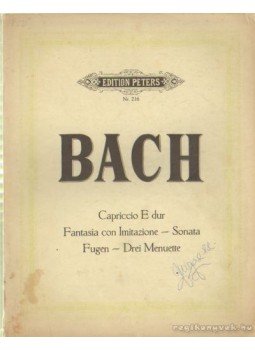 Bach, Johann Sebastian - Bach - Capriccio E dur Bach, Johann Sebastian - Bach - Capriccio E dur, Leipzig 0 antikvár könyv