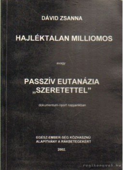 Dávid Zsanna - Hajkéktalan milliomos, Budapest 2002 antikvár könyv