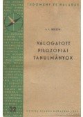 Herzen, A.I. - Válogatott filozófiai tanulmányok