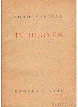 Vöröss István - Tű hegyén Vöröss István - Tű hegyén, Pápa 1943 antikvár könyv