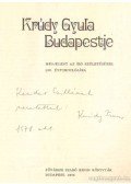 Devecseri Lászlóné - Krúdy Gyula Budapestje (dedikált)