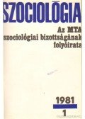 Sándor István - Szociológia 1981. évf. (teljes)
