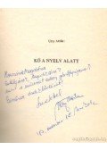 Utry Attila - Kő a nyelv alatt (dedikált)
