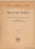 Benkő Loránd,Pais Dezső - Magyar nyelv L. évfolyam 1954. július 1-2. szám