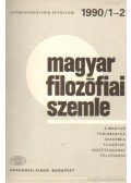 Lendvai L. Ferenc,Fehér M. István,Kendeffy Gábor,Áron László,Gut Zsóka - Magyar filozófiai szemle 1990 (teljes)