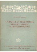 Maróthy János - A népzene új fejlődésének néhány kérdése a Szovjetunióban