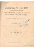 Parthay Géza (szerk.) - Zoologiai lapok 1901.