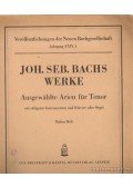 Bach, Johann Sebastian - Ausgewahlte Arien für Tenor (Erstes Heft)