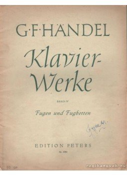 Handel, G. F. - Klavier-Werke Band IV Handel, G. F. - Klavier-Werke Band IV, Leipzig 0 antikvár könyv
