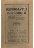 Vass Vince Dr. - Református Igehirdető 1933. augusztus 8. szám