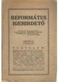 Vass Vince Dr. - Református Igehirdető 1930. május 5. szám