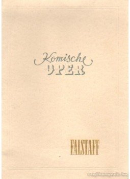 Greiger, Erich (szerk.) - Komische - Oper Greiger, Erich (szerk.) - Komische - Oper, Berlin 0 antikvár könyv