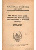 Fodor István - Akik kétszáz évvel ezelőtt szerepet vittek Marosvásárhely város társadalmi és kultúrális életében 1700-1750