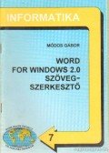 Módos Gábor - Word for windows 2.0 szövegszerkesztő