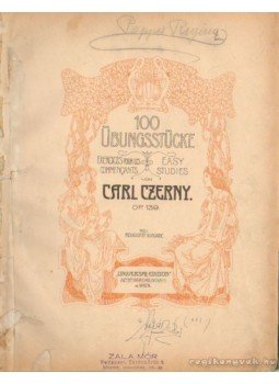 Czerny, Carl - 100 Übungsstücke Czerny, Carl - 100 Übungsstücke, 0 antikvár könyv