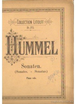 Köhler, Louis, Winkler, L. - Sonates pour piano de Hummel Köhler, Louis, Winkler, L. - Sonates pour piano de Hummel, 0 antikvár könyv