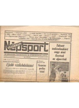 Varga József - Népsport 1985. Szeptember (teljes) Varga József - Népsport 1985. Szeptember (teljes), Budapest 1985 antikvár könyv