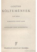 Goethe - Költemények I. kötet (Goethe)