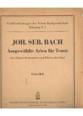 Bach, Johann Sebastian - Ausgewahlte Arien für Tenor (Erstes Heft)