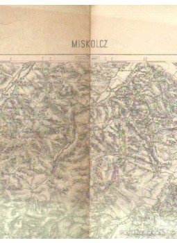 - Miskolcz 1:200 000 topográfiai térkép - Miskolcz 1:200 000 topográfiai térkép, Budapest 1925 antikvár könyv