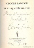 Csoóri Sándor - A világ emlékművei